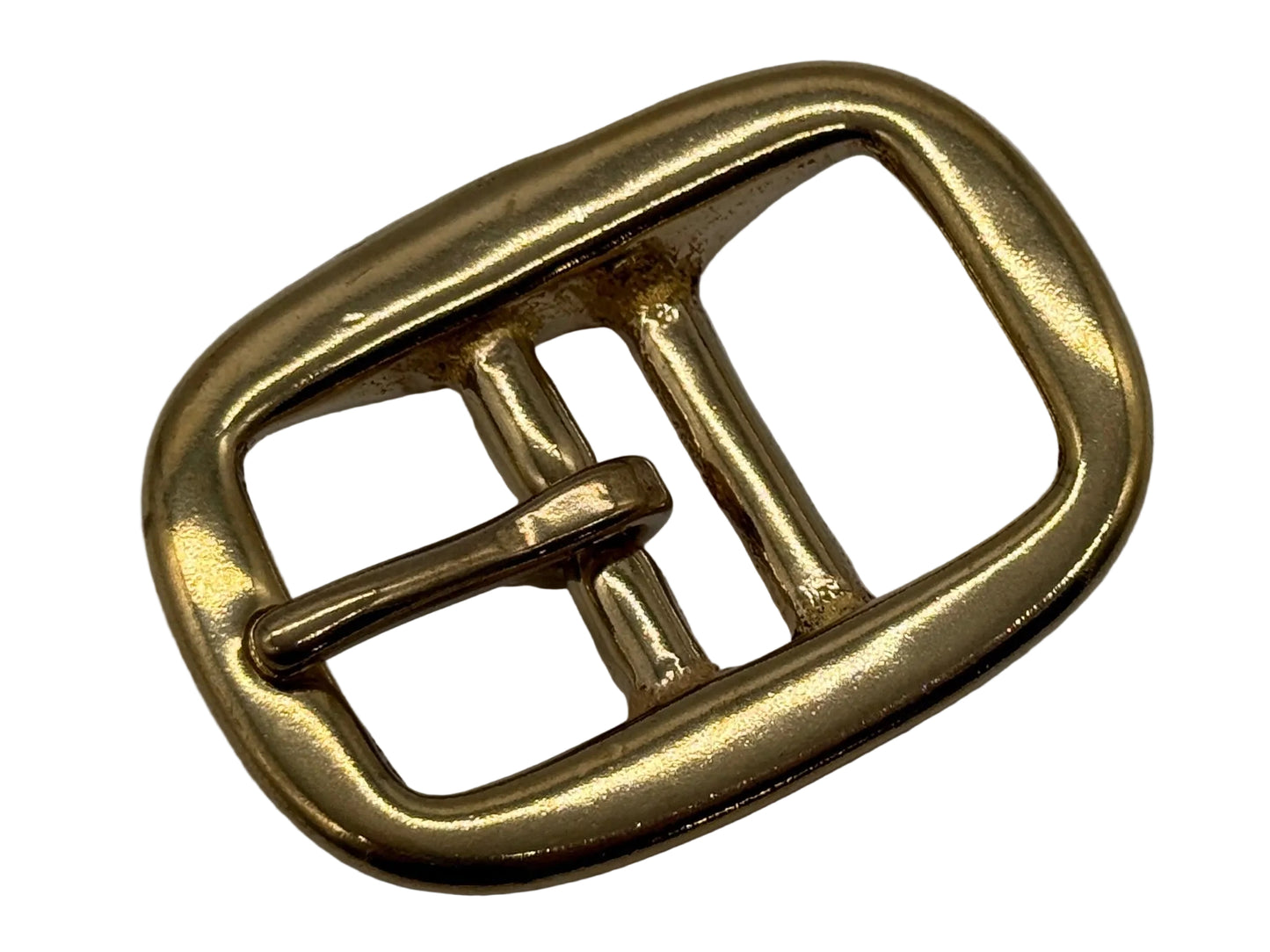 Messing Halfter-Schnalle 25x13x4mm - 5 Stück