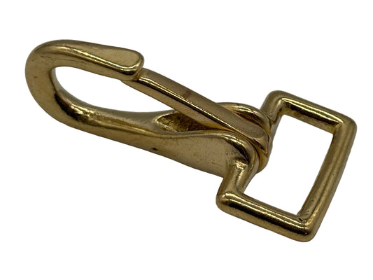 Messing-Karabiner 68mm / 25mm - 10 Stück